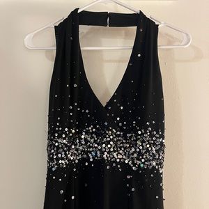 Vintage Niki Livas Halter Neck Formal Dress